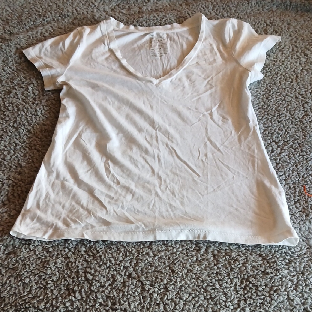 Classic White V-Neck T-Shirt